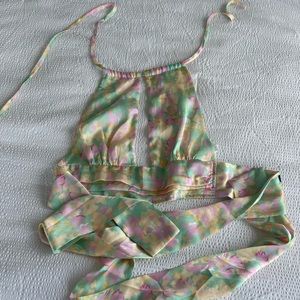 Floral Tie Top